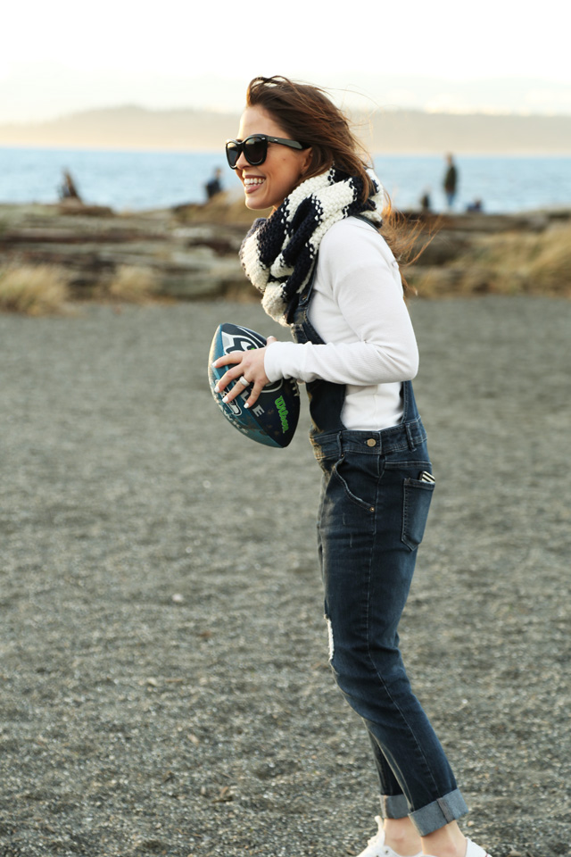 football on the beach