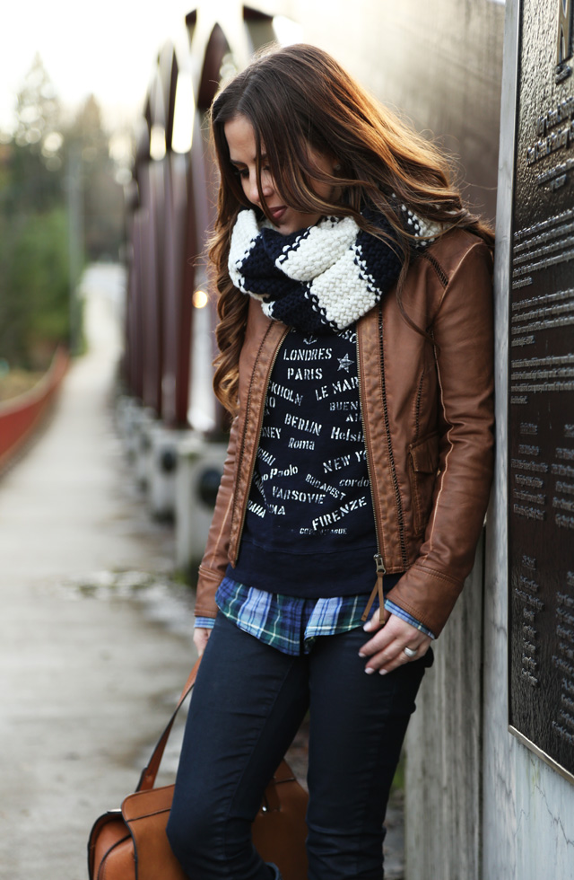 layered winter look