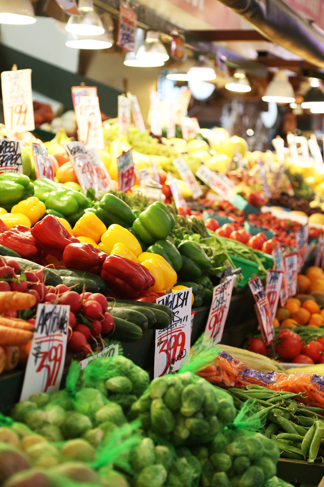 veggies at pike place