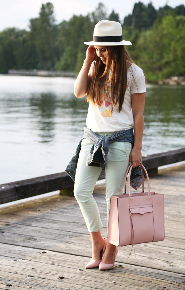 casual summer look anthro tee