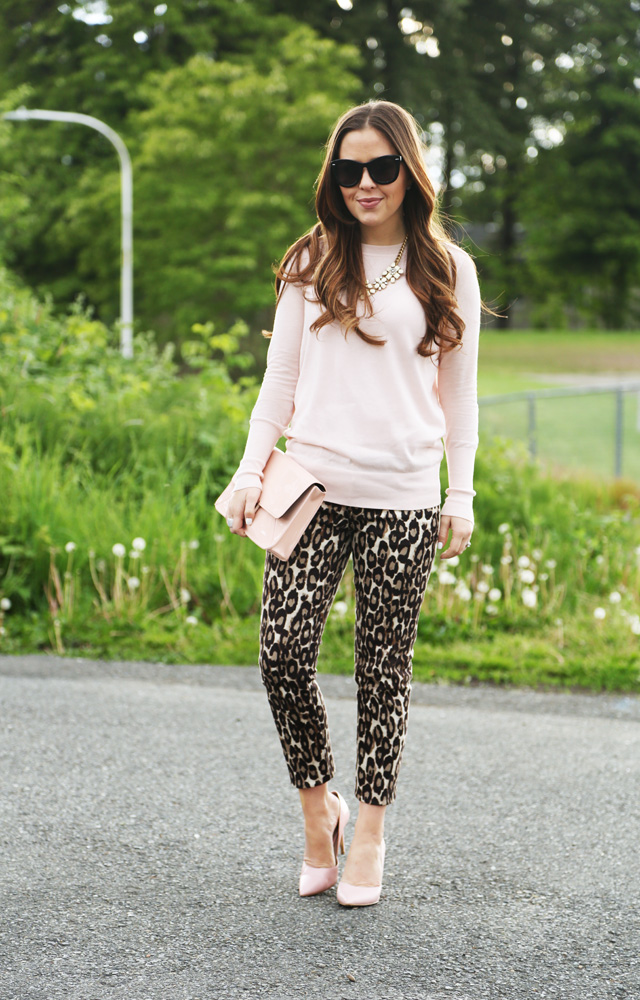 kate spade leopard pants