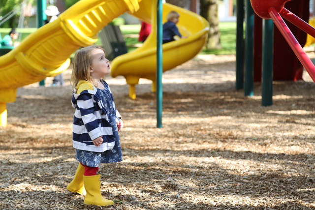 toddler at the park