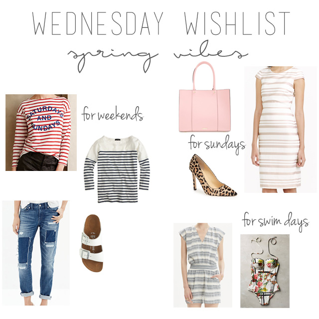 wednesday wishlist- spring vibes