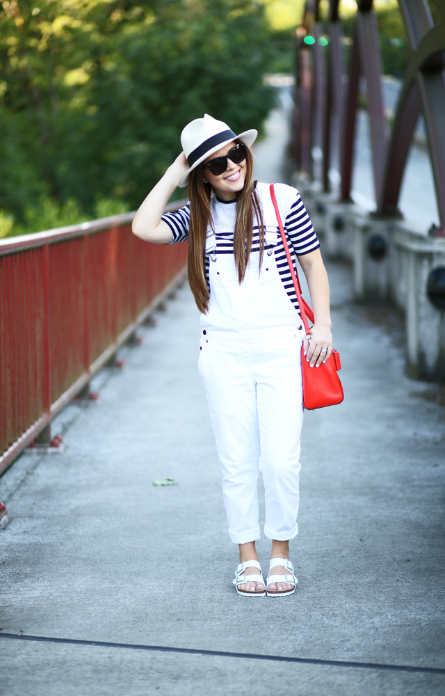 black and white casual look