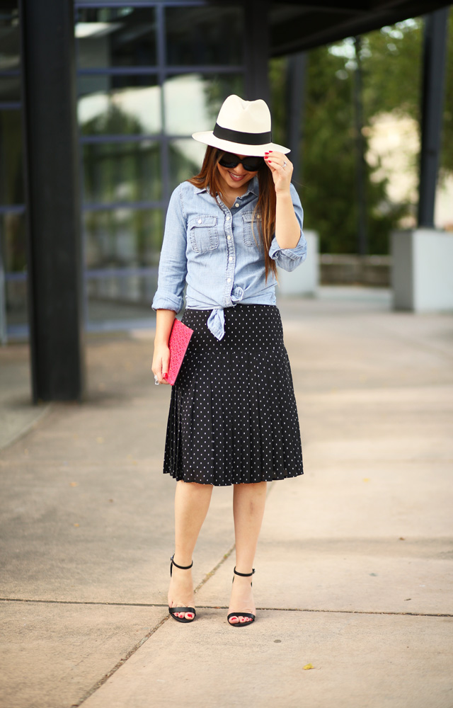 polka dot  skirt