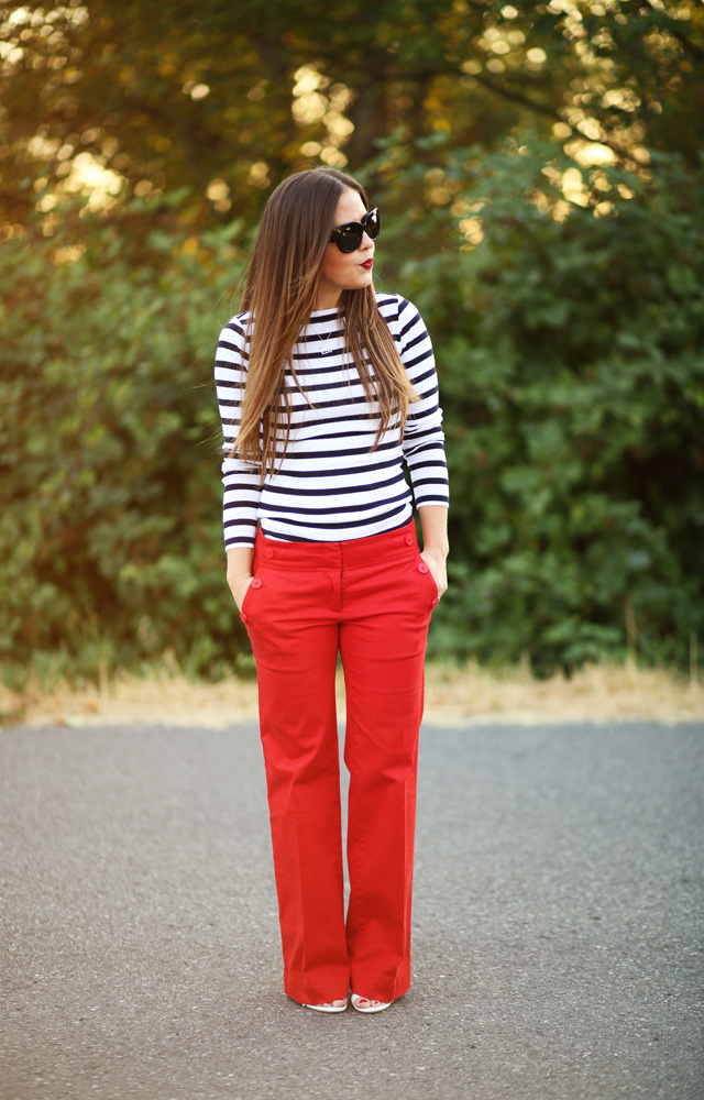 red pants