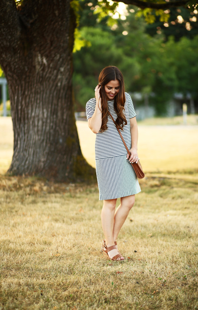 striped summer dress