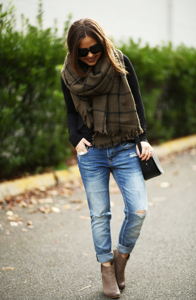 skinny boyfriend jeans black and olive