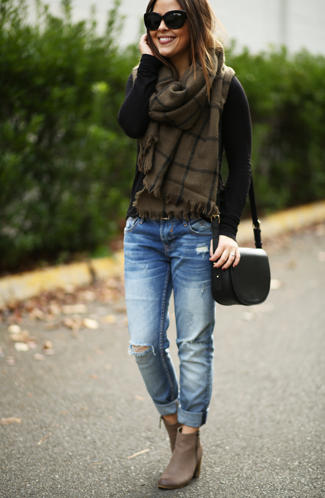 vigoss skinny boyfriend jeans forever 21 scarf