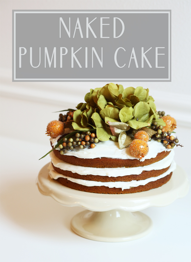 naked pumpkin cake