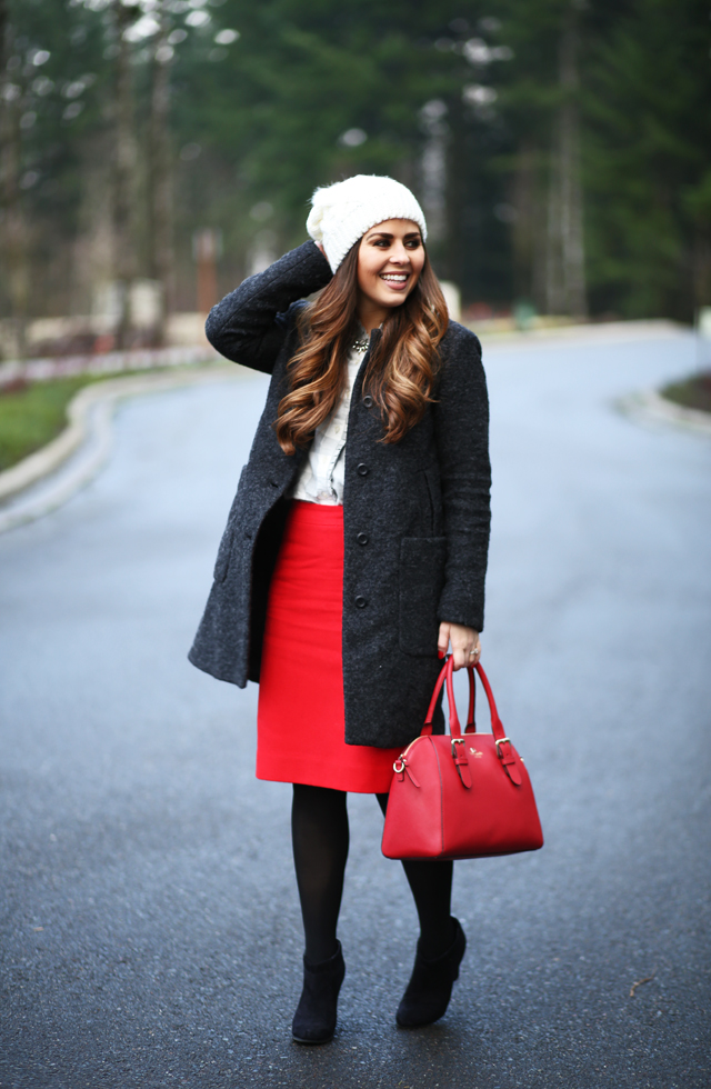 layered winter outfit