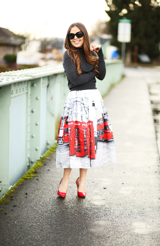 full midi skirt for winter