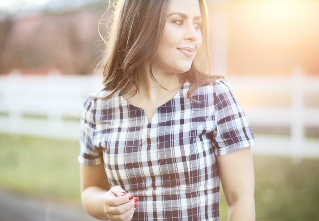 plaid sixth and alder dress