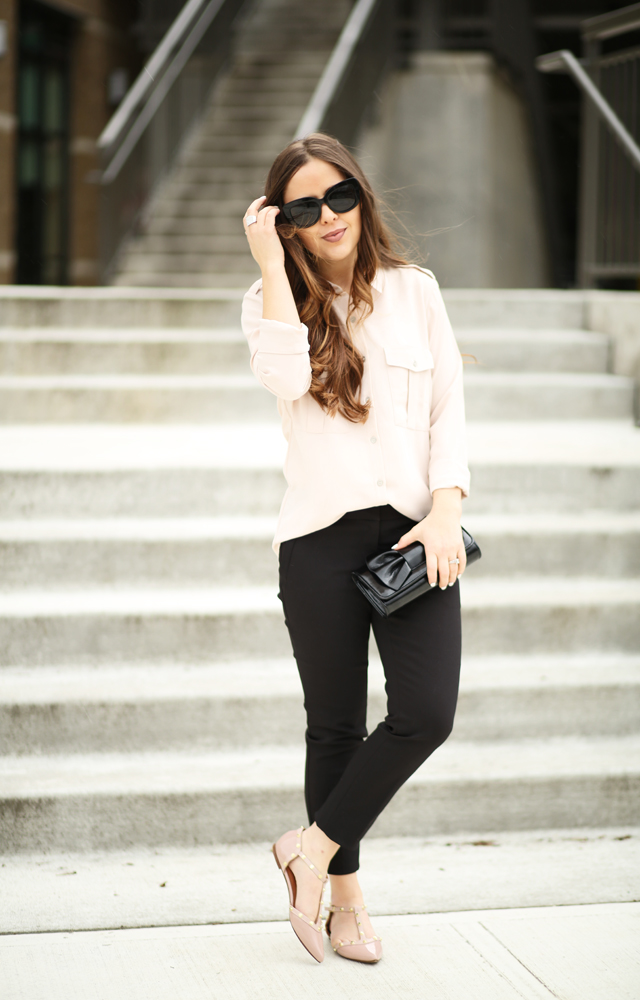 black and blush