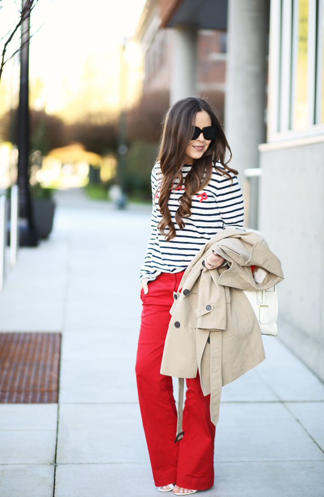 clasic red and blue nautical outfit