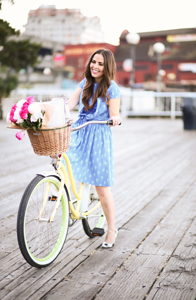 kate spade summer dress on the waterfront