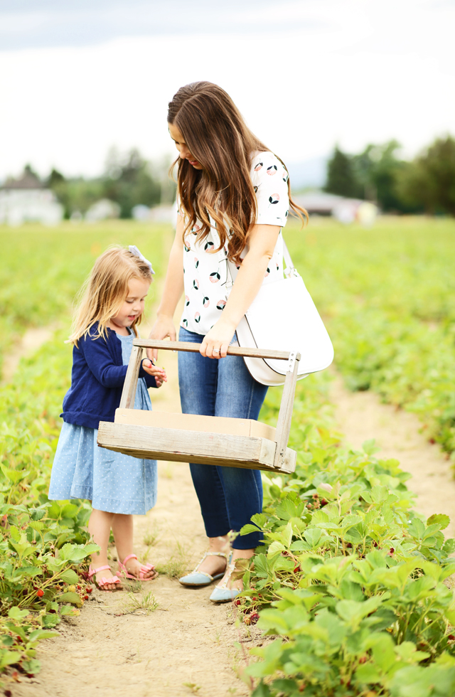 strawberry picking with little ones 2