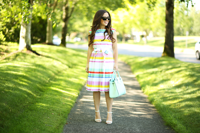 striped summer dress