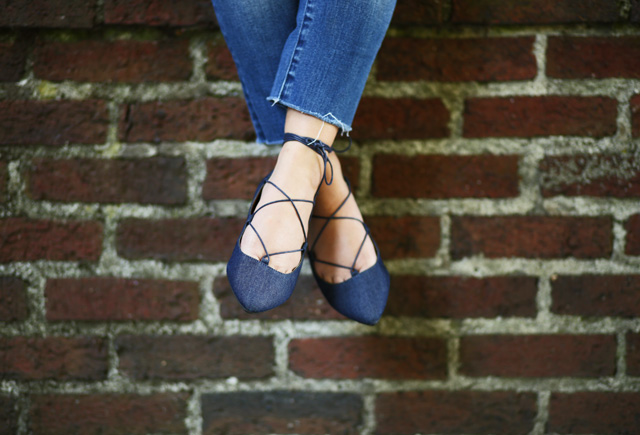 lace up flats