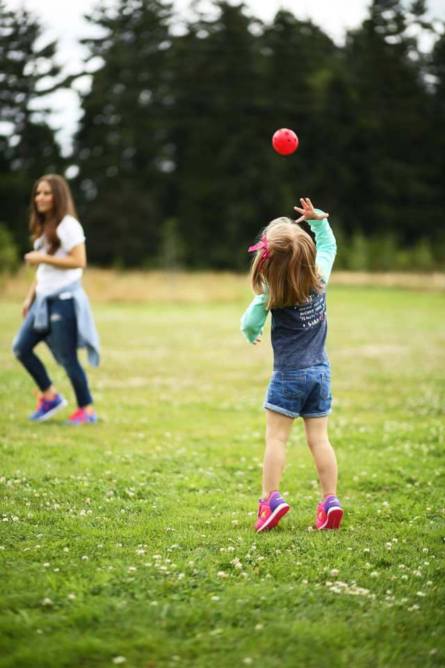 playing ball