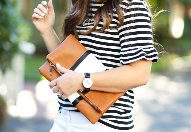 colorblock clutch