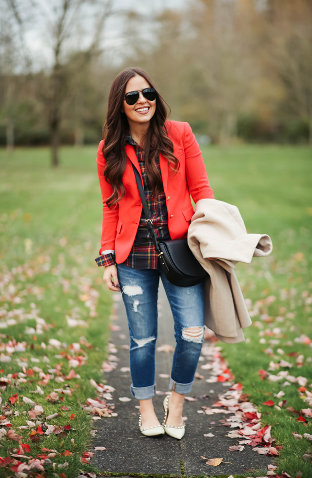 boyfriend-jeans-red-blazer-plaid-shirt