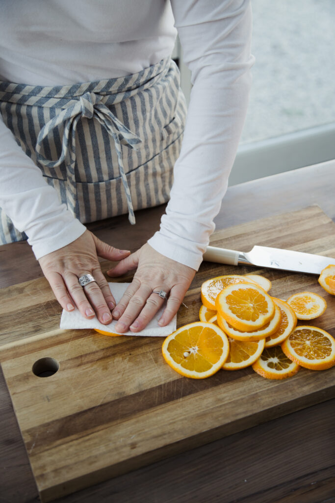 how to make dried orange slices