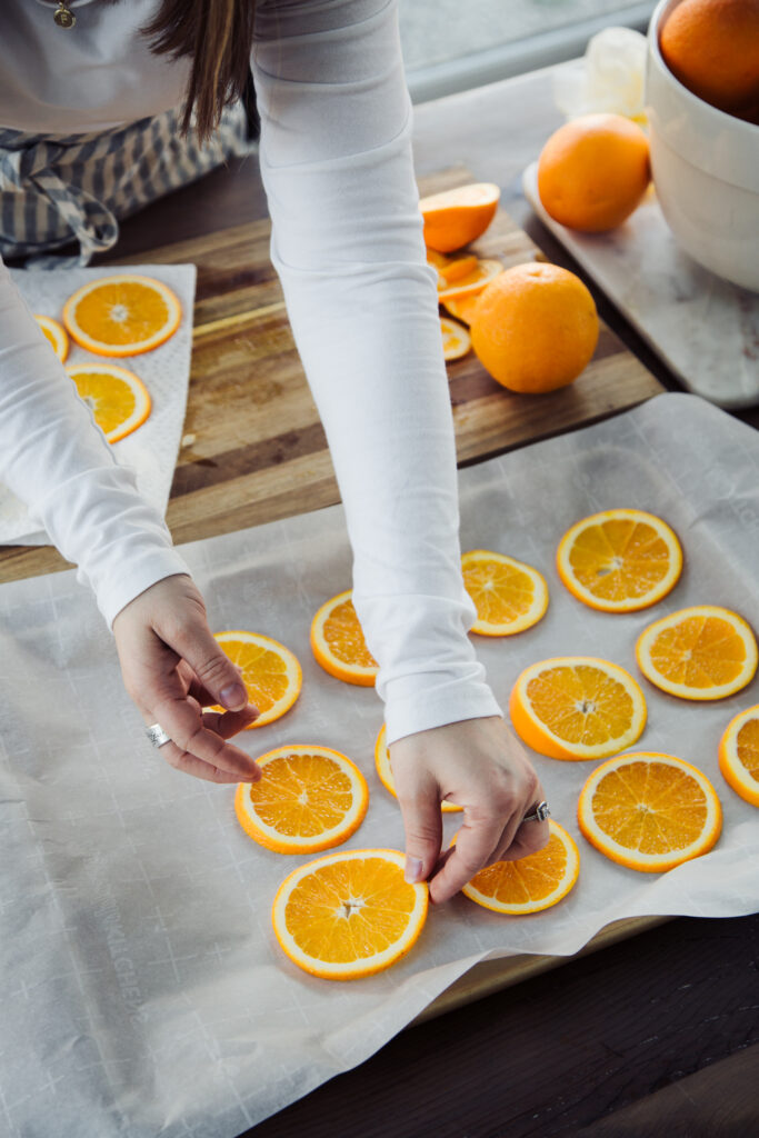 how to make dried orange slices